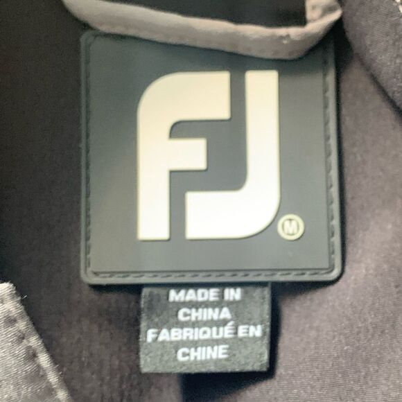 Black and Gray Footjoy Quarter-Zip Pullover - Picture 5 of 7